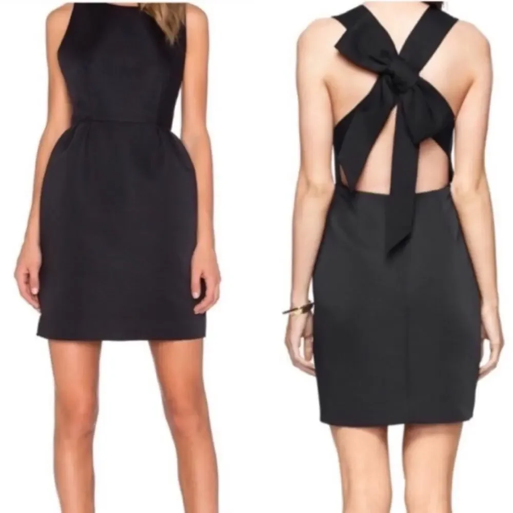 kate spade Black Sleeveless Bow-Back Sheath Dress